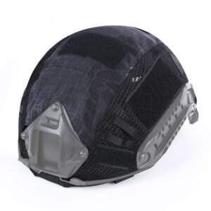 Outdoor tactical helmet camouflage helmet cloth – Python pattern black
