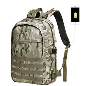 Camouflage backpack schoolbag – Army Green