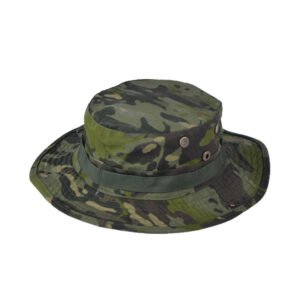 Round hat outdoor leisure camouflage round hat – Green camouflage