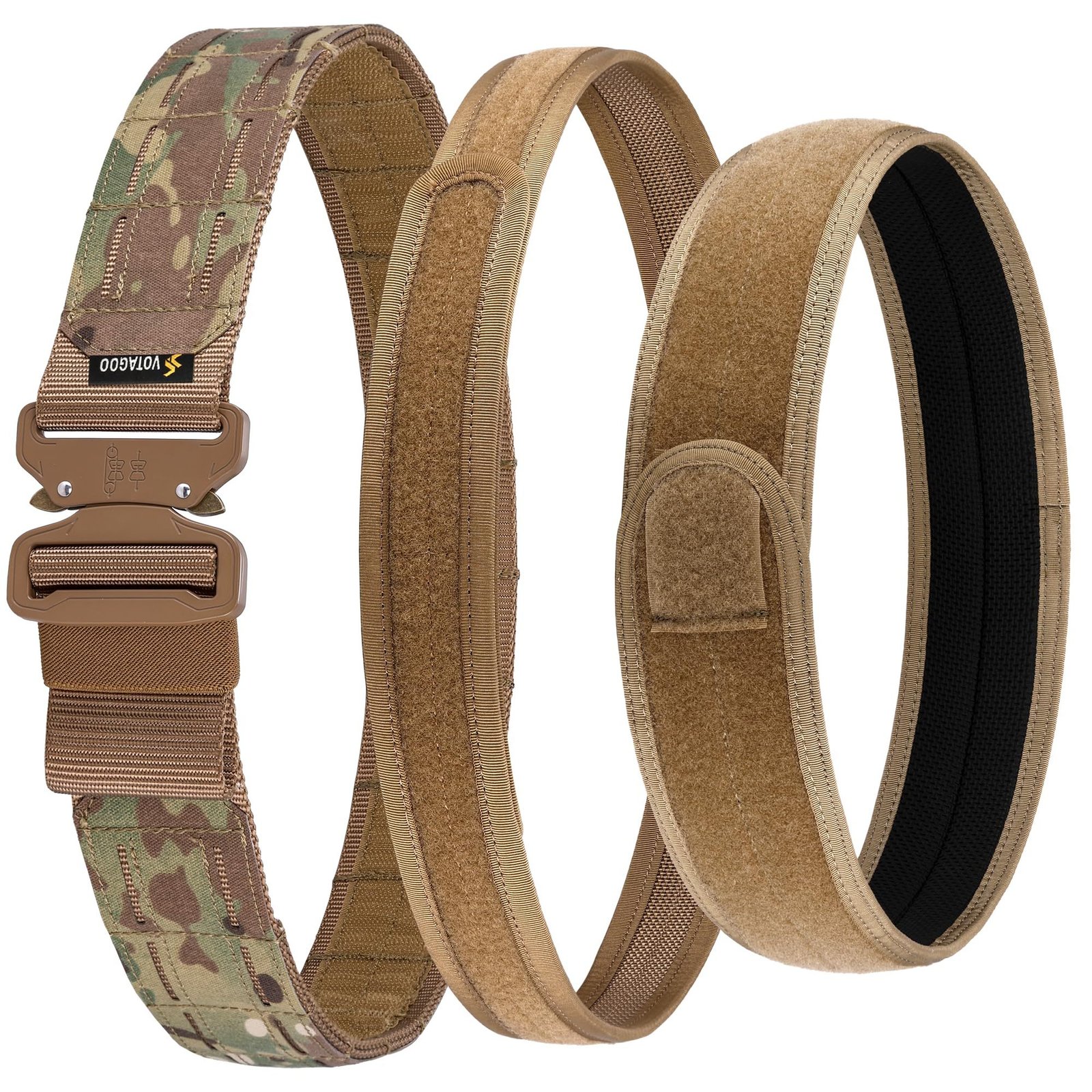 Tactical Belt Molle Belt With Quick Release Buckle Heavy Duty Gun Belt With Anti-slip Pad - Image 9