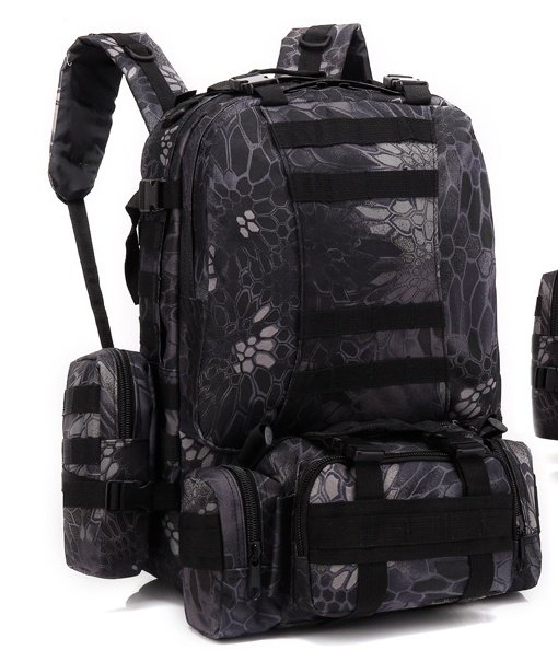 Men's Travel Backpack Oxford Cloth Outdoors Backpack Army Camouflage Tactics Double Shoulder Bag Mountaineering Large Combination Backpack - Image 6