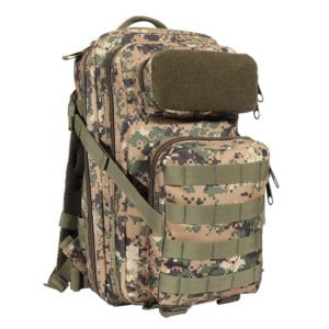 Tactical Backpack Outdoor Mountaineering Hiking CS Army Fan 3P Attack Backpack – Digital camouflage, 30L