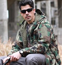 Shark skin soft shell men’s sport camouflage suit – Jungle camouflage, S