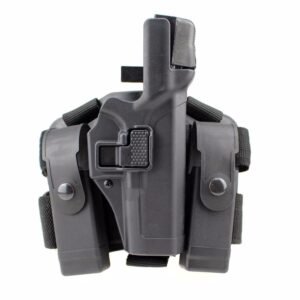 Sinking double anti quick pull leg holster – Black