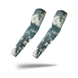 Sunscreen Camouflage Ice Silk Summer Outdoor Tactical Sleeves – Green Python, Average Size