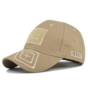Camouflage Cap Unisex Adjustable Baseball Cap Men Women Outdoor Sun Hat – CE51110 Khaki, Open adjustment