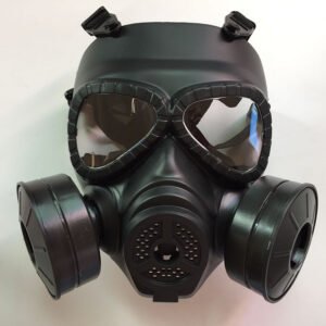Anti-fog and haze protective gas mask – Black