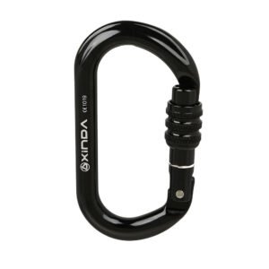 Rock Climbing Carabiner O-shaped Thread Lock – Threaded black
