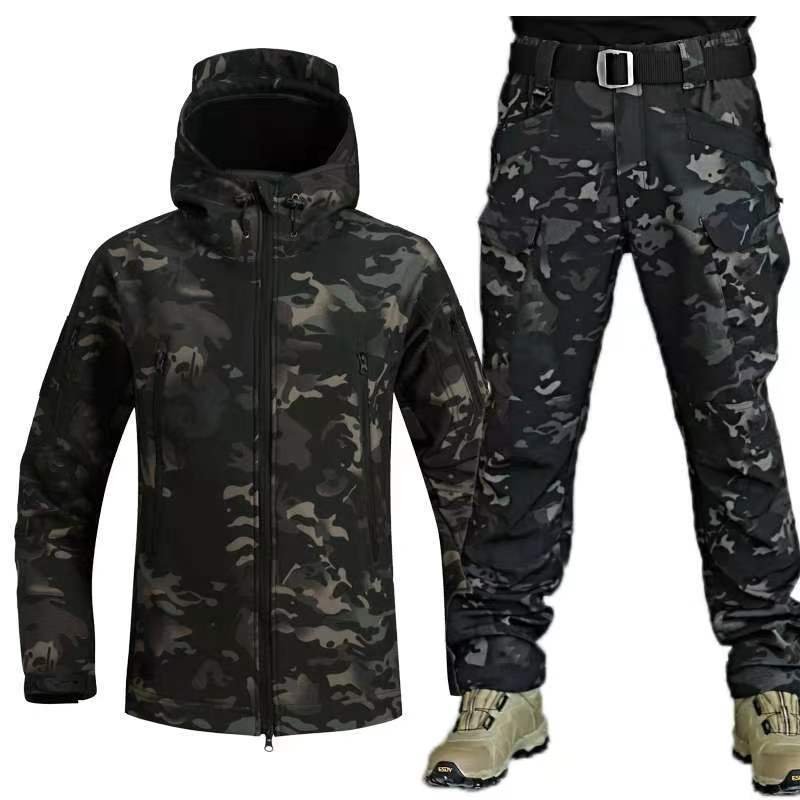 Outdoor Leather Thermal Suit Special Soldier Camouflage - Image 8
