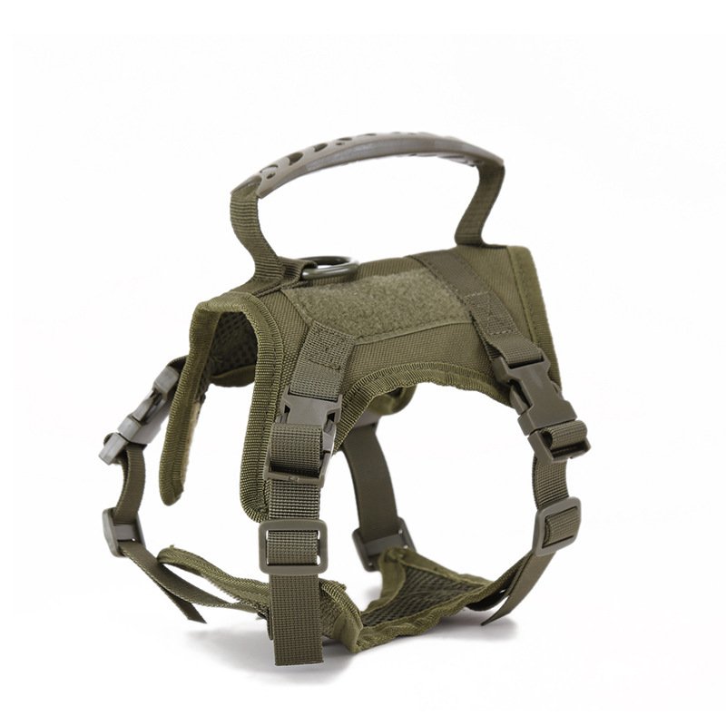 Tactical Cat Harness Small Dog Collar Adjustable 600D Nylon - Image 5