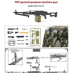 Assault Rifle Machine Gun Assembly Model Ornaments – PKP General Machine Gun