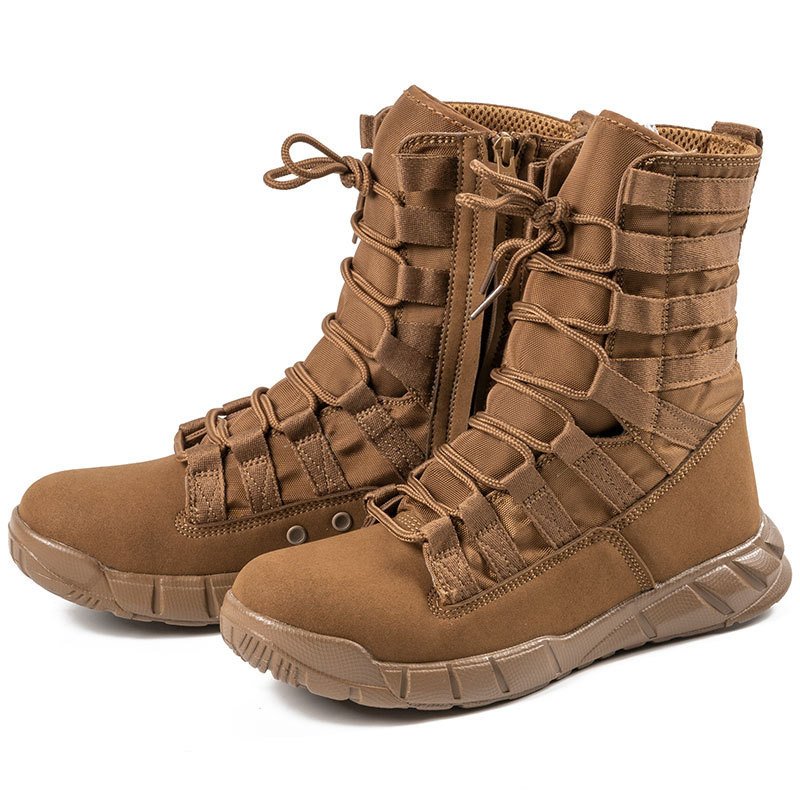 New High Top Combat Green Desert Boots Lightweight - Image 3