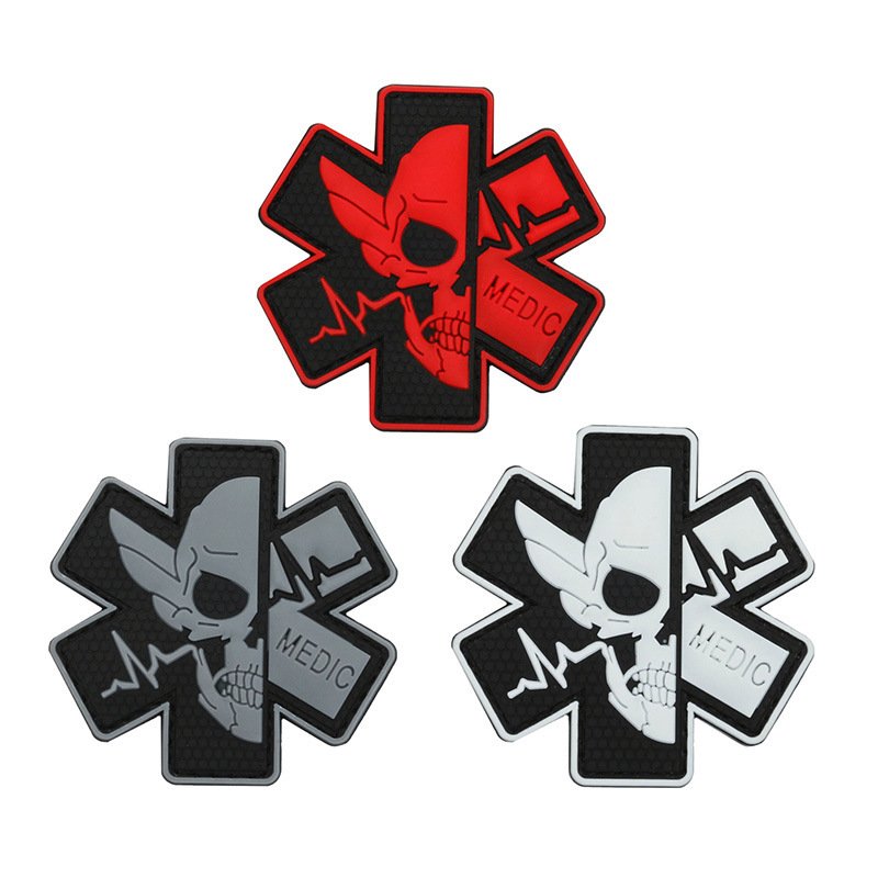 Velcro Rescue Badge PVC Clothing