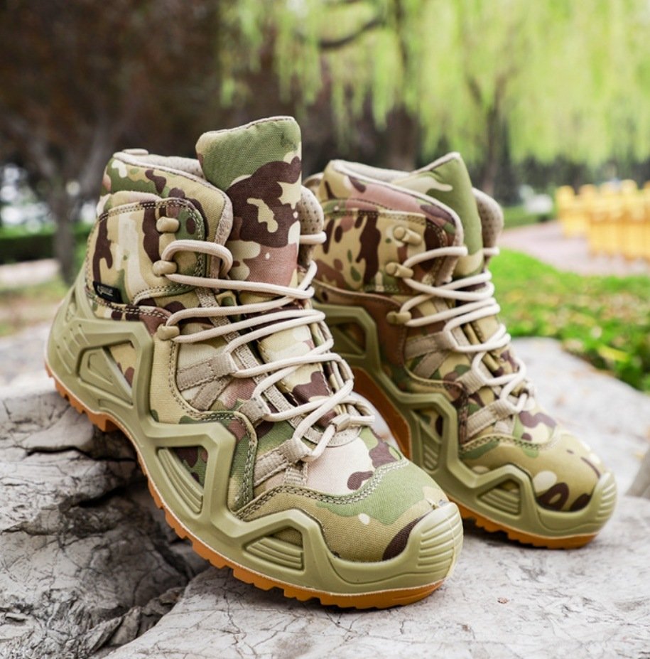 Mid-top High-top Military Fans Outdoor Training Hiking Shoes Military Fans Combat Boots - Image 9