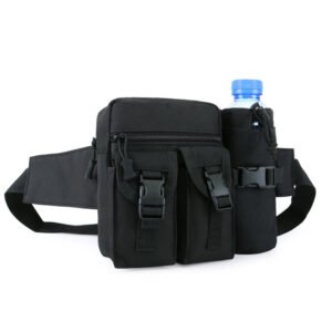 Tactical camouflage bag for men and women – Black, 8inch