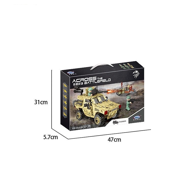 Armor Car Small Particle Assembly Building Blocks Model Military SWAT Educational Toys - Image 5