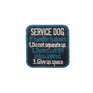 Service Dog Badge Tactical Dog Vest With Embroidery Velcro Patch Cloth Patch – 5 Style