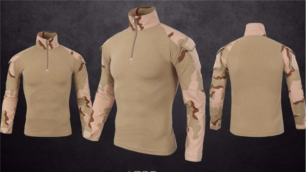 Army Tactical Military Uniform Airsoft Camouflage War Proven Shirt Fast Attack Long Sleeve Shirt War Strike - Image 3