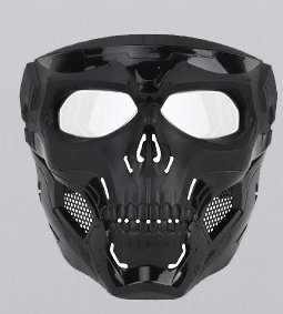 Party Game Skull Tactical Gear – Black, One size