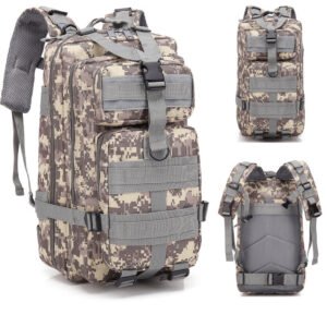 Sports Multifunctional Camouflage Backpack – Grey