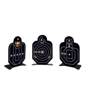 Stainless Steel Target For Children’s Toy Training – Small steel man 3pcs