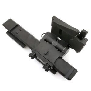 SOTAC-GEAR Tactical G33 Mounts Magnifier Flip-To-Side Quick Detach w/ 5/8″ Riser for G23 3X Magnifiers Fits 20mm Picatinny Rail – Right Black