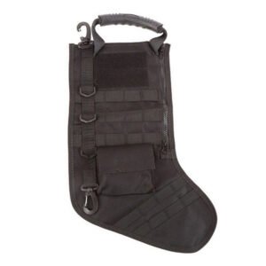 Tactical Christmas Stockings Bag Military Hanging Ornament Outdoor Sports – Black