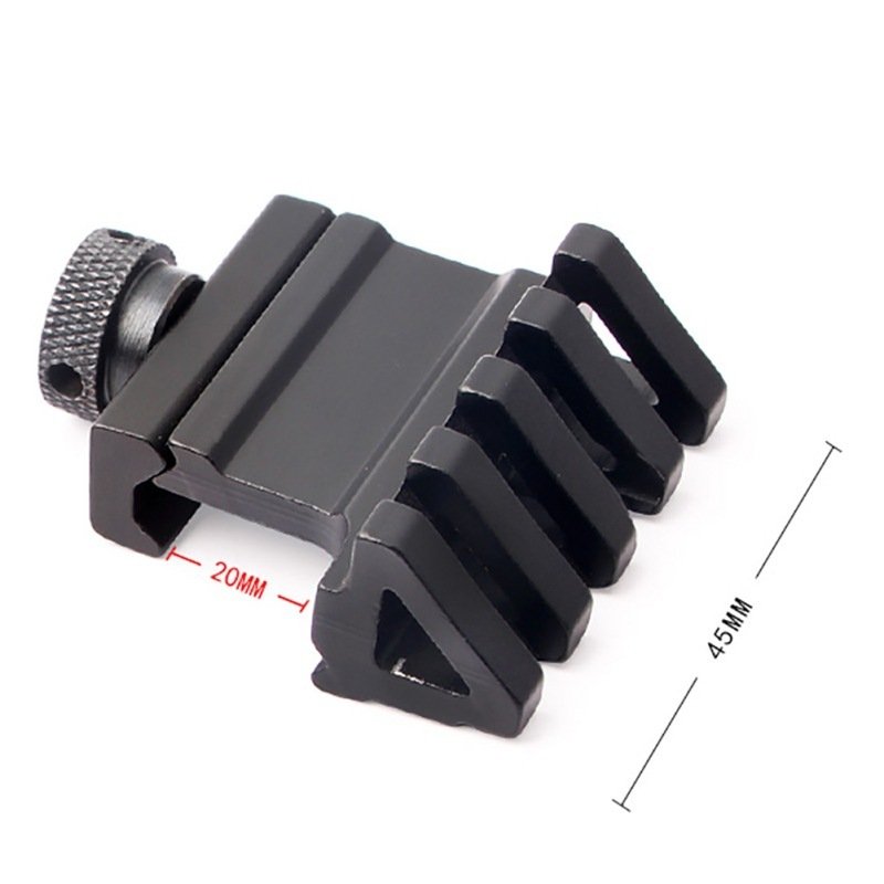 45 Degree Unilateral Ar Metal Tactical Rail Flashlight Laser Tube Clip - Image 2