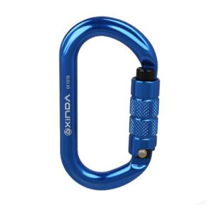 Rock Climbing Carabiner O-shaped Thread Lock – Automatic blue