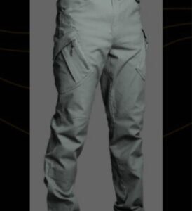 Spring and Autumn IX7 tactical trousers men’s self-cultivation 9 special forces army fan pants outdoor overalls multi-pocket straight training pants – ix9 gray green, M