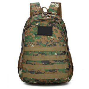 Camouflage Backpack Outdoor Large-capacity Backpack Male And Female Student School Bag – Green