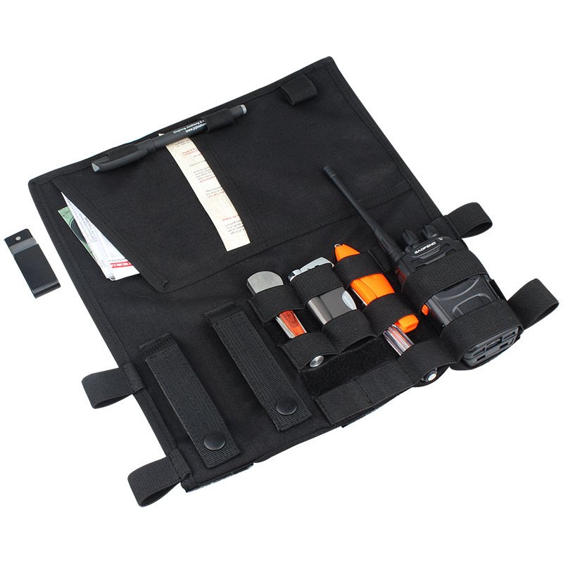 Outdoor tactical car sun visor storage bag