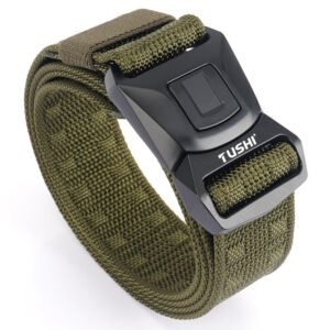 Quick Release Buckle Men’s Tactical Belt – Green