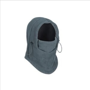 Windproof Hat With Mask Unisex Ski Hat Mens Winter Fleece Wrapped Warm Hat – Light grey, Uniform code