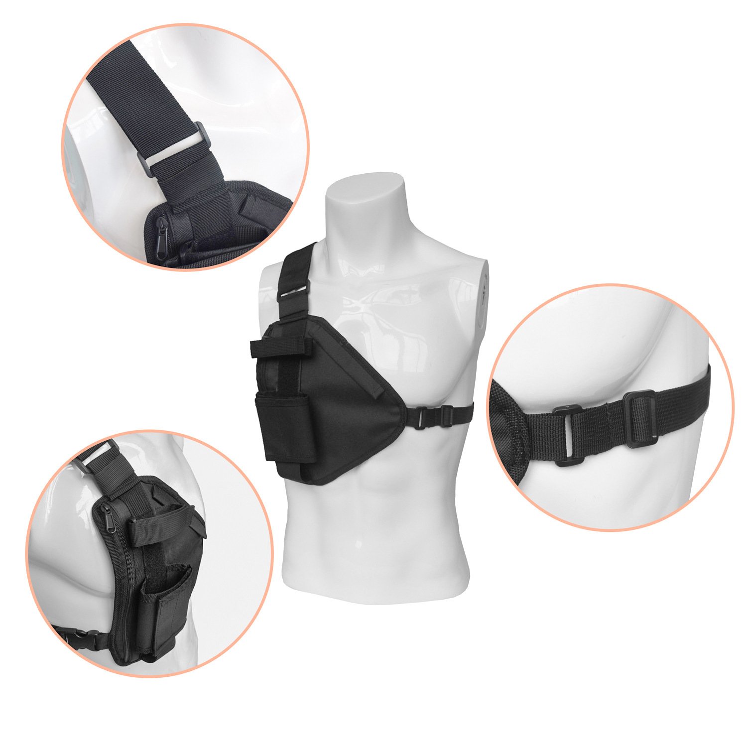 Tactical vest chest bag - Image 4