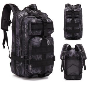 Sports Multifunctional Camouflage Backpack – Black1