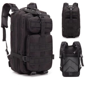 Sports Multifunctional Camouflage Backpack – Black