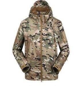 Shark skin soft shell men’s sport camouflage suit – CP, XXL