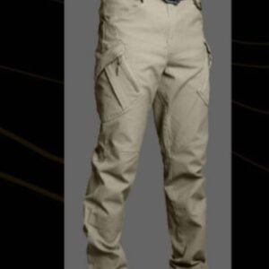 Spring and Autumn IX7 tactical trousers men’s self-cultivation 9 special forces army fan pants outdoor overalls multi-pocket straight training pants – ix9 khaki, L