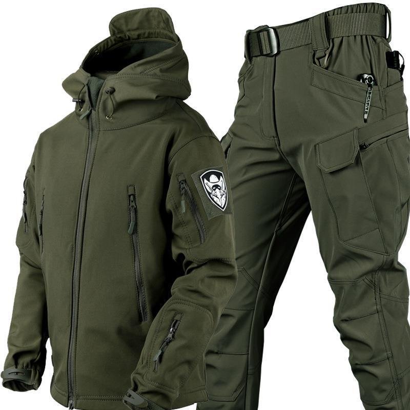 Outdoor Leather Thermal Suit Special Soldier Camouflage - Image 5
