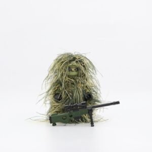 Sniper Camo Ghillie Suit Building Blocks Human Military Building Blocks – Green awm