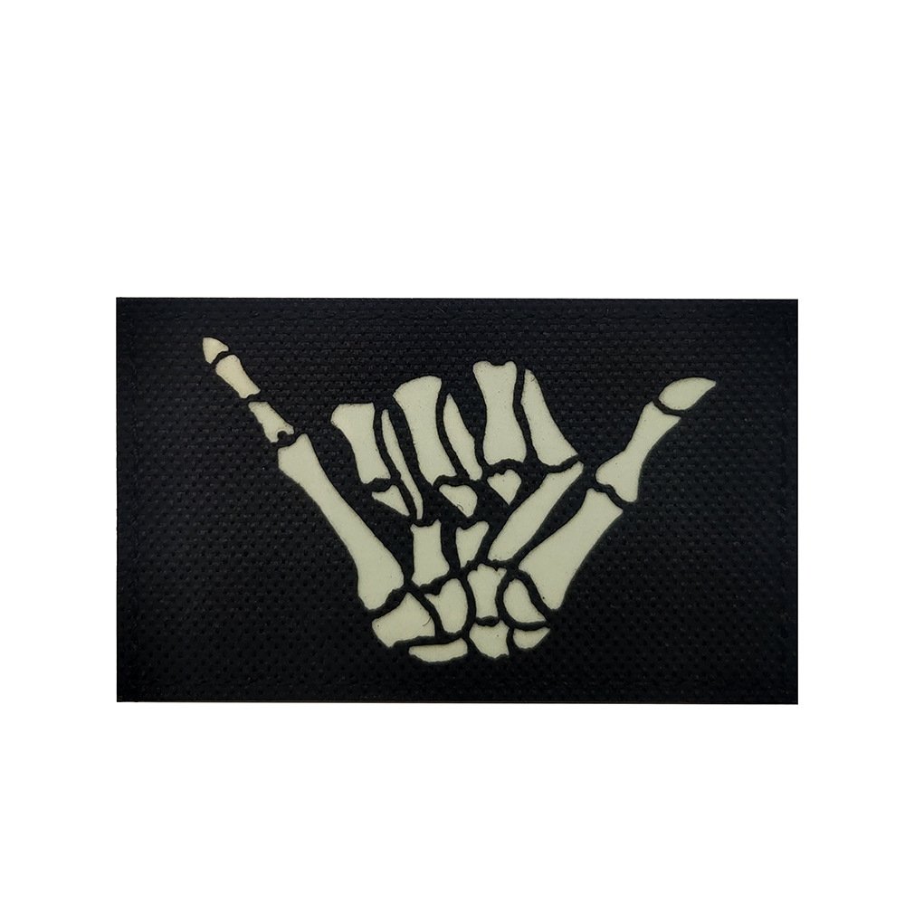 Ray Skull Finger Right Gesture 666IR Recognition Chapter Luminous Velcro Badge - Image 4