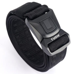 Quick Release Buckle Men’s Tactical Belt – Black