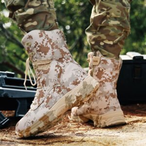 Men’s Camo Outdoor Casual High Top Tactical Military Boots