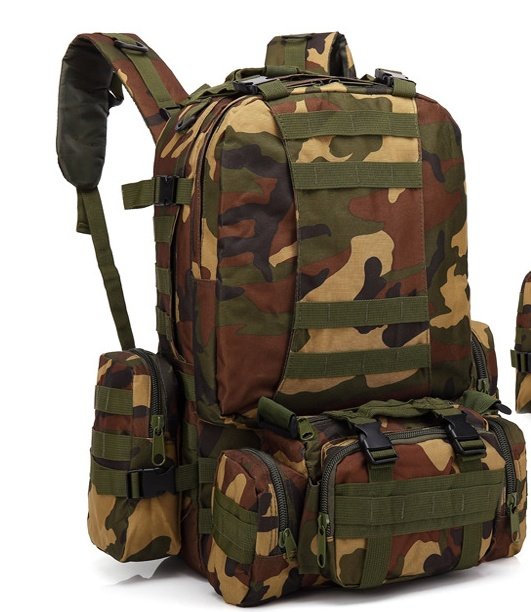 Men's Travel Backpack Oxford Cloth Outdoors Backpack Army Camouflage Tactics Double Shoulder Bag Mountaineering Large Combination Backpack - Image 10