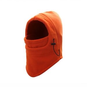 Windproof Hat With Mask Unisex Ski Hat Mens Winter Fleece Wrapped Warm Hat – orange, Uniform code