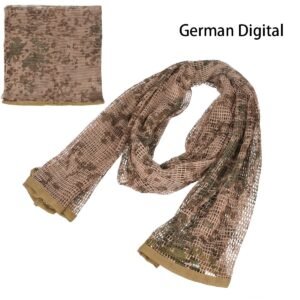 Breathable camouflage outdoor men’s and women’s scarves – German Digital, Average Size