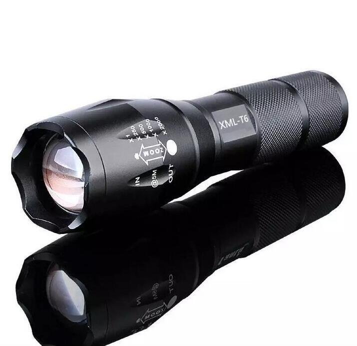 led Zoom Flashlight Torch Tactical 5000 Lumens Led High Power Flashlights AAA or 18650 battery kit - Image 5