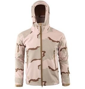 Shark skin soft shell men’s sport camouflage suit – Trichromatic desert, S