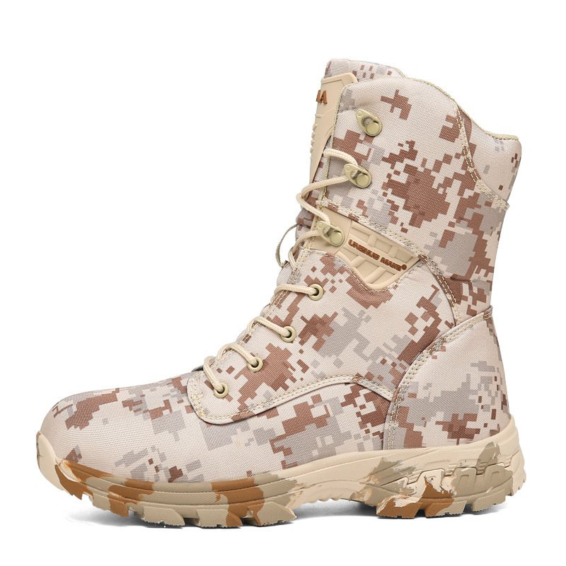 Men's Camo Outdoor Casual High Top Tactical Military Boots - Image 3